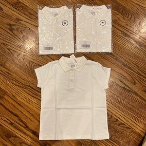 White polo shirts